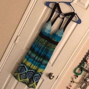 Bright fun colored dress size large